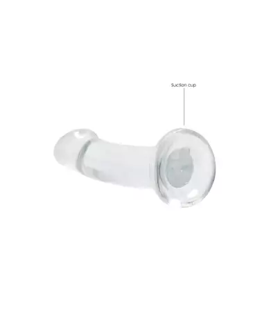 Dildo non-réaliste RealRock by Shots avec ventouse, texture jelly, 17 cm-4