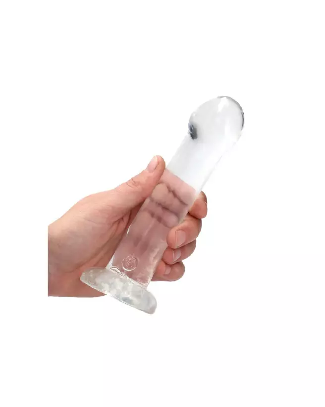 Dildo non-réaliste RealRock by Shots avec ventouse, texture jelly, 17 cm-6