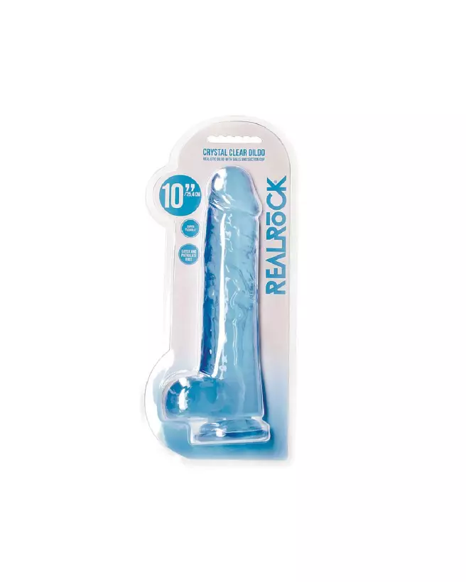 Image du Realistic Dildo with Balls de RealRock by Shots en jelly 10 pouces-2