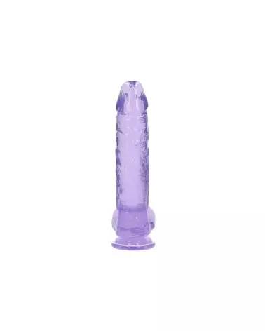 Dildo réaliste Jelly RealRock avec testicules et ventouse, 10 pouces / 25.4 cm-3