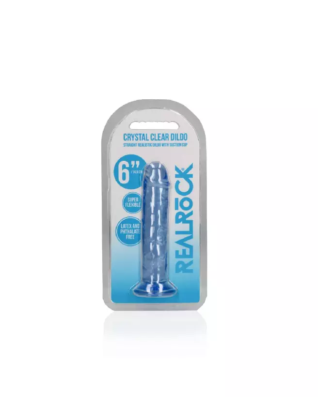 Dildo réaliste en jelly RealRock by Shots avec ventouse-2