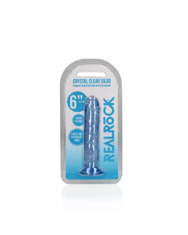 Dildo réaliste en jelly RealRock by Shots avec ventouse-2