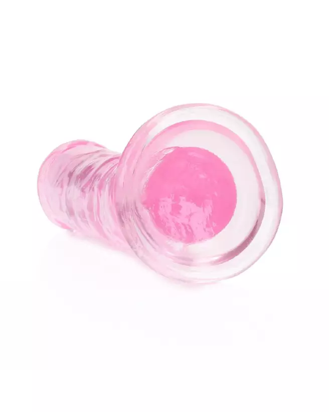 Dildo réaliste Straight Realistic avec ventouse de RealRock by Shots en jelly de 6 pouces-5