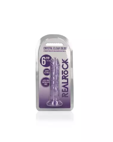Image du dildo réaliste Jelly 6 pouces avec ventouse RealRock by Shots-2