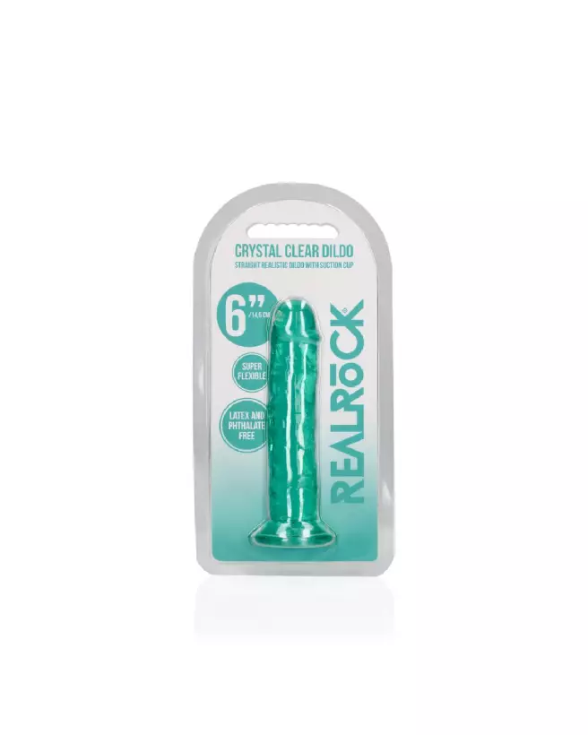Realistic Jelly Dildo 6 Inch with Suction Cup by RealRock-2