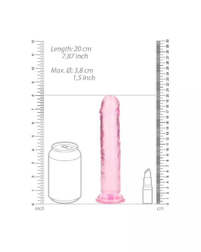 Dildo réaliste Jelly avec ventouse de RealRock by Shots, 7 pouces-6