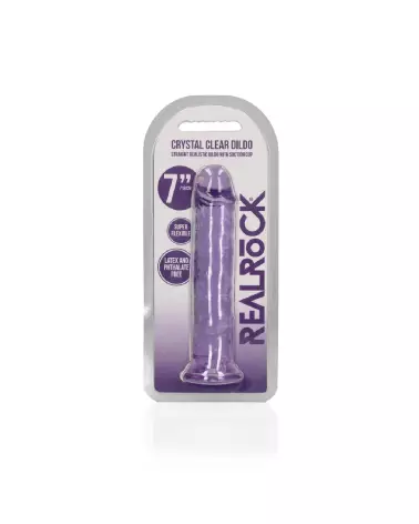 Dildo réaliste Jelly 18 cm avec ventouse de RealRock by Shots-2