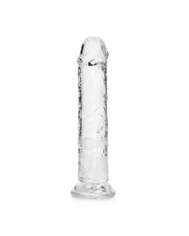 Dildo réaliste RealRock by Shots avec ventouse, texture jelly 18 cm-1