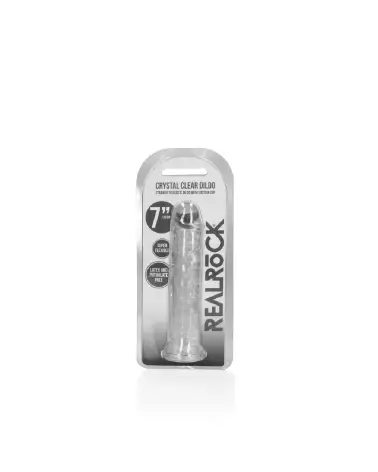 Dildo réaliste RealRock by Shots avec ventouse, texture jelly 18 cm-2