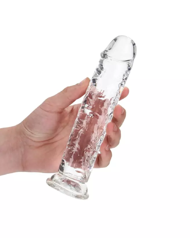 Dildo réaliste RealRock by Shots avec ventouse, texture jelly 18 cm-7