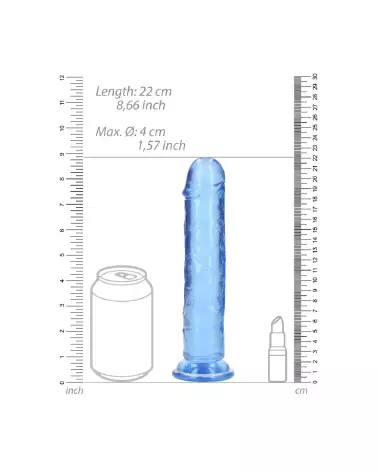 Dildo réaliste Jelly 20cm RealRock avec ventouse-6