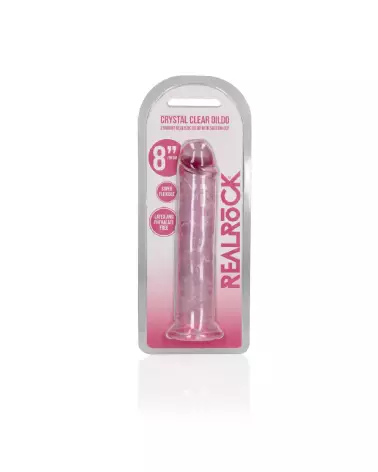 Image de Dildo Réaliste en Jelly avec Ventouse RealRock by Shots, 20 cm-2
