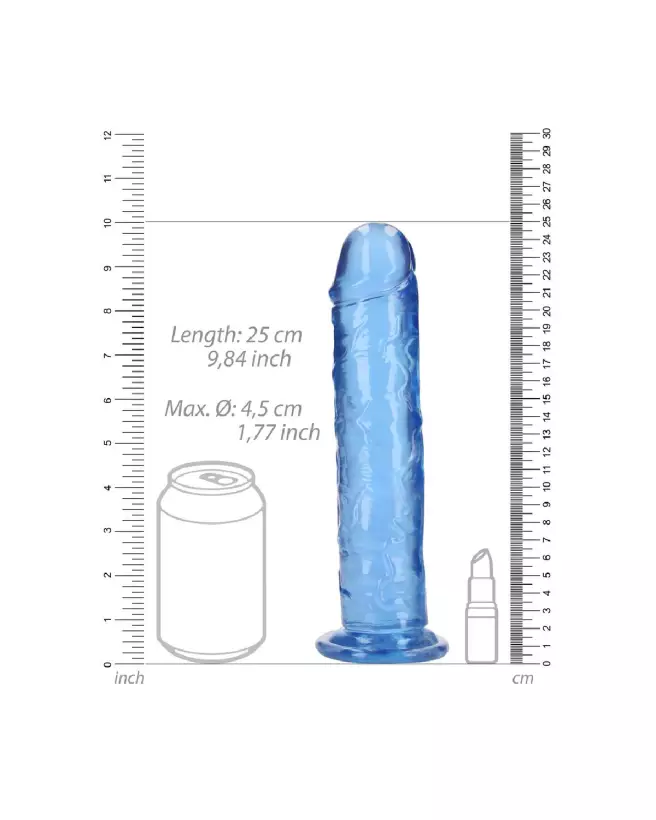 Dildo réaliste Jelly de RealRock by Shots avec ventouse, 23 cm-6