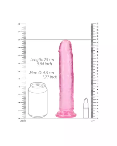 Dildo Réaliste Jelly 9 pouces RealRock by Shots avec Ventouse-6