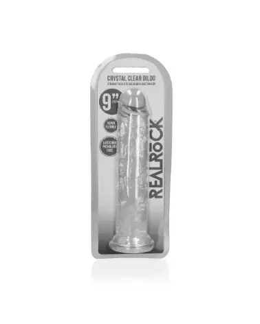 Dildo réaliste en jelly RealRock avec ventouse de 23 cm-2