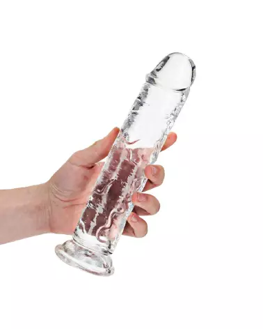 Dildo réaliste en jelly RealRock avec ventouse de 23 cm-7