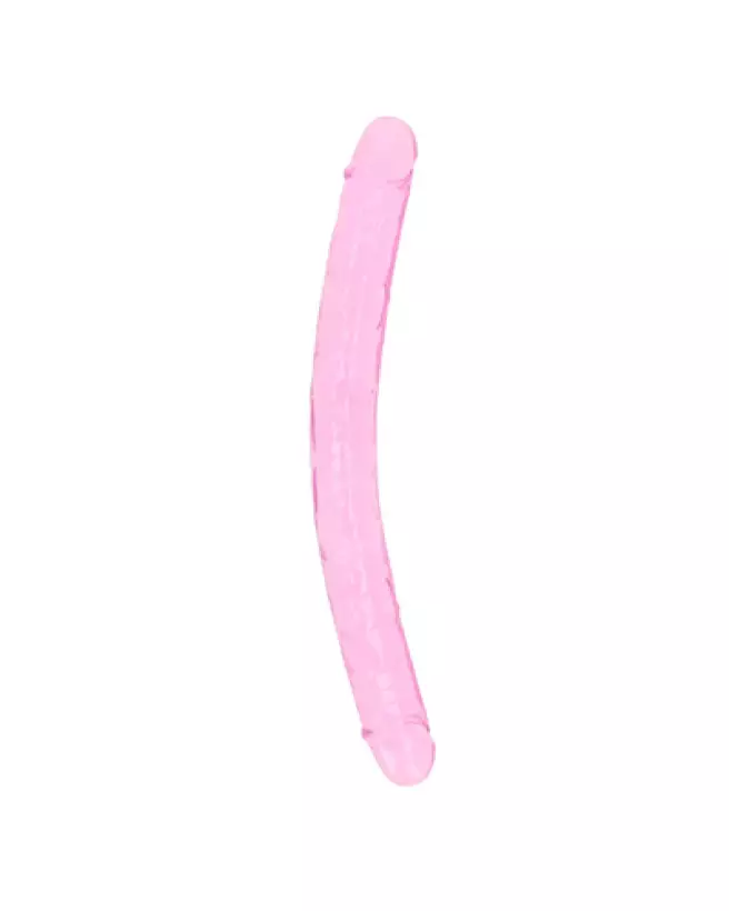 Realistic Double Dong 34 cm en Jelly par RealRock - Vue détaillée-1