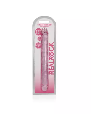 Realistic Double Dong 34 cm en Jelly par RealRock - Vue détaillée-2