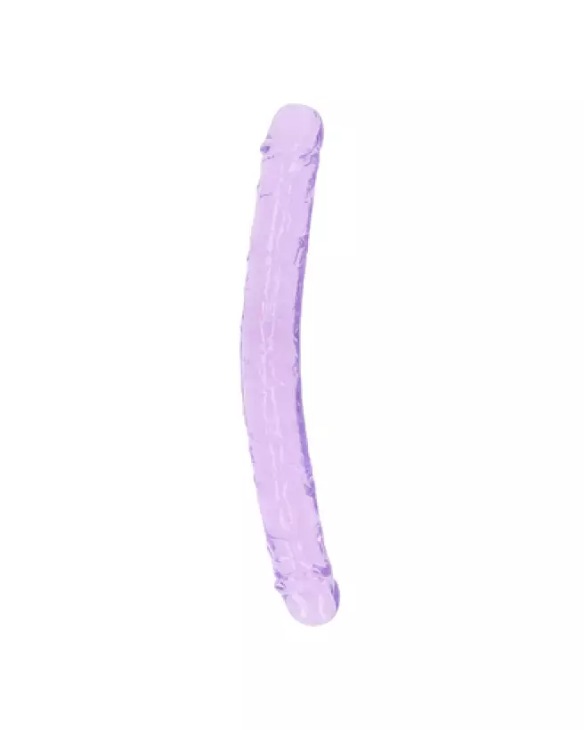 Double Dong RealRock by Shots 34 cm en Jelly pour plaisir réaliste-1