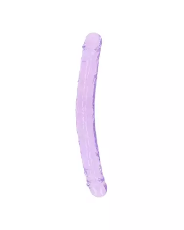 Double Dong RealRock by Shots 34 cm en Jelly pour plaisir réaliste-1