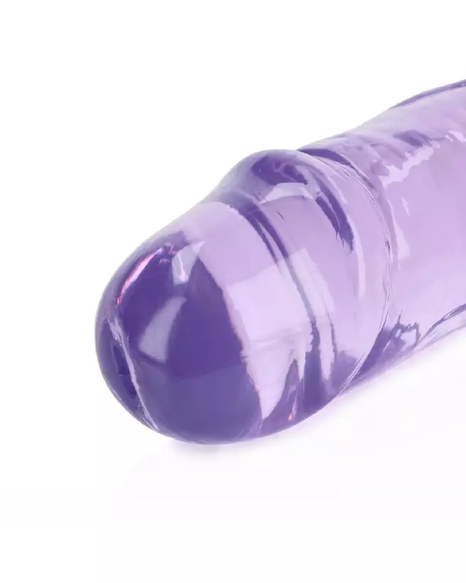 Double Dong RealRock by Shots 34 cm en Jelly pour plaisir réaliste-4