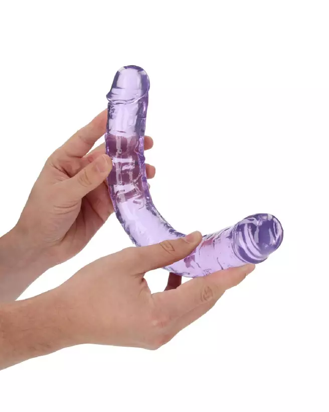 Double Dong RealRock by Shots 34 cm en Jelly pour plaisir réaliste-7