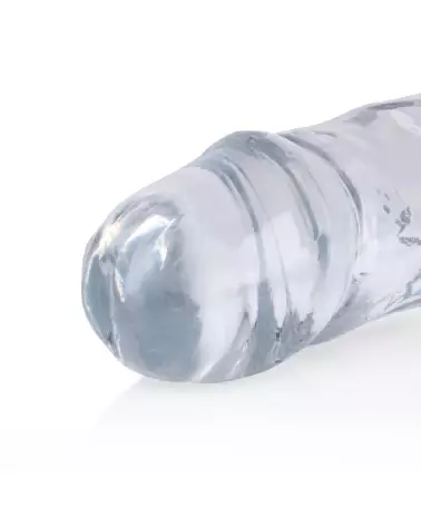 Double Dong réaliste 34 cm Jelly de RealRock by Shots pour sensations authentiques-3