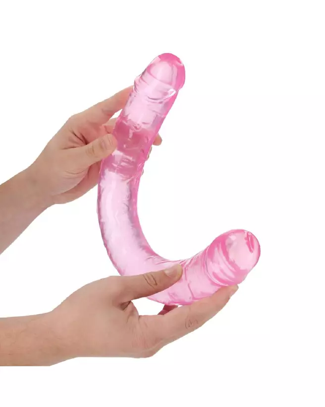 Realistic Double Dong 18 pouces par RealRock - Dildo Jelly Flexible 45 cm-7