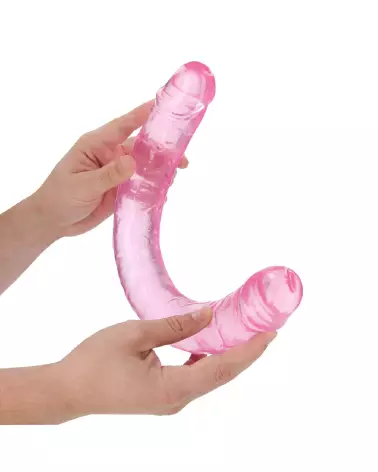 Realistic Double Dong 18 pouces par RealRock - Dildo Jelly Flexible 45 cm-7