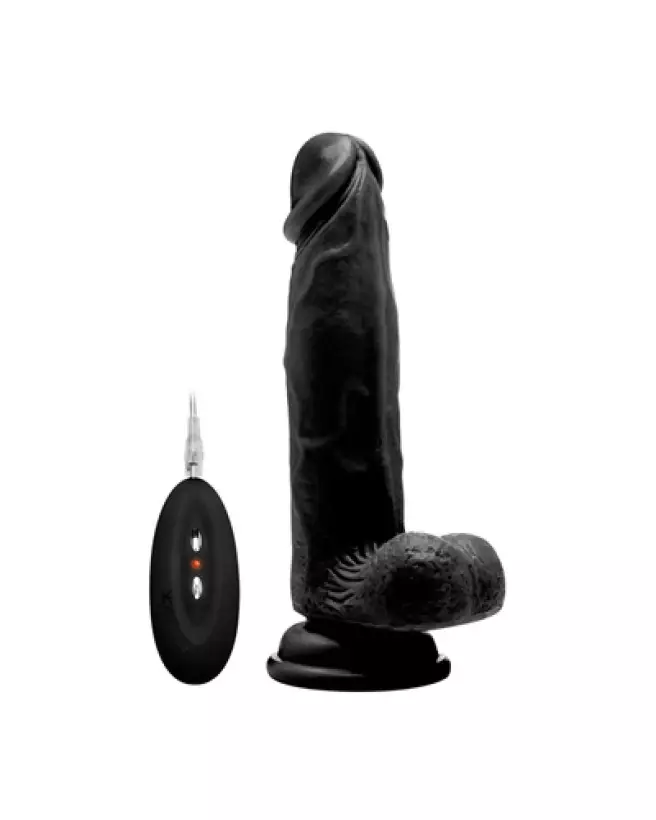 Vibrating Realistic Cock with Scrotum 8 Inch by RealRock - Sextoy Réaliste-1