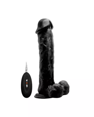 Vibrating Realistic Cock RealRock 28 cm avec Scrotum-1