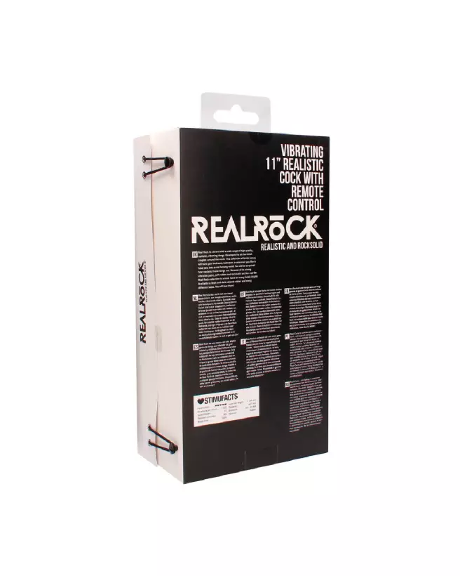 Vibrating Realistic Cock RealRock 28 cm avec Scrotum-3