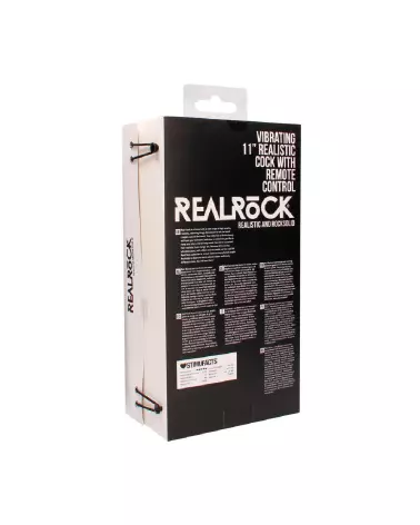 Vibrating Realistic Cock RealRock 28 cm avec Scrotum-3