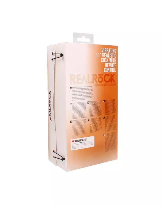 Image du Vibrating Realistic Cock with Scrotum de RealRock by Shots, sextoy réaliste 28 cm-3