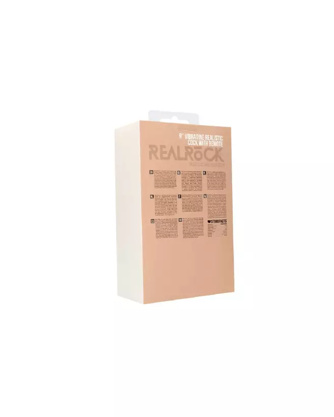 Sextoy réaliste Vibrating Realistic Cock 9 Inch de RealRock by Shots-3