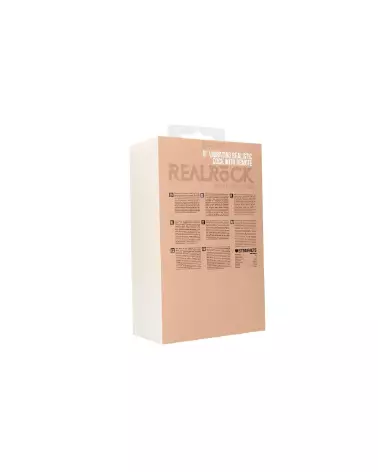 Sextoy réaliste Vibrating Realistic Cock 9 Inch de RealRock by Shots-3