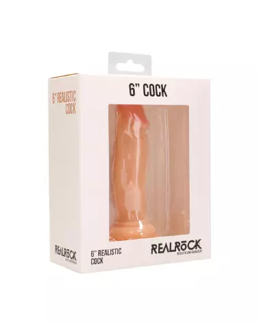 Image du Realistic Cock 6 pouces de RealRock by Shots, sextoy réaliste haut de gamme-2