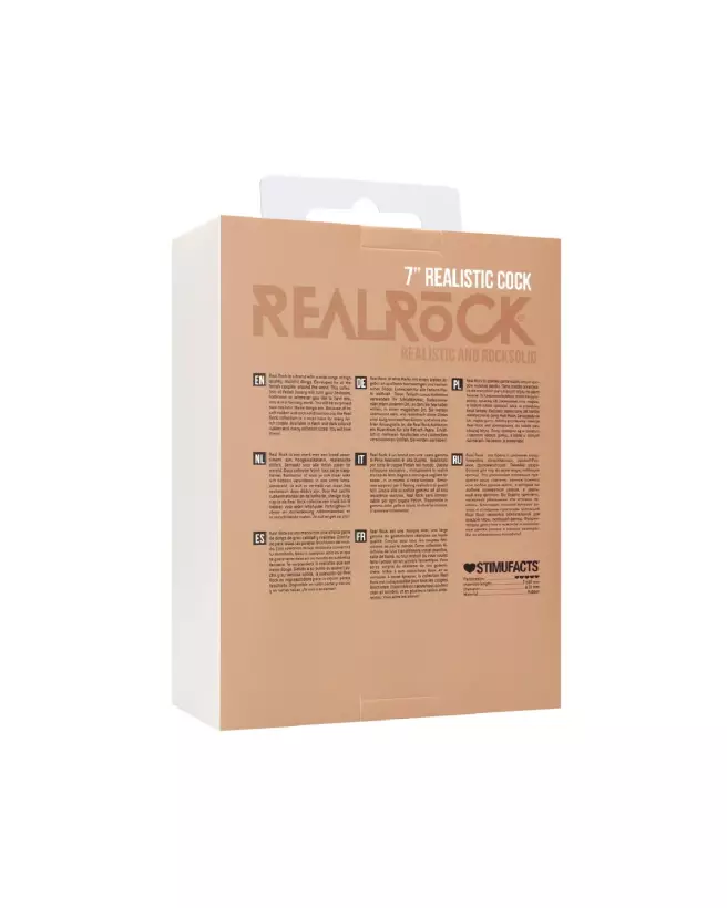 Image du Realistic Cock with Scrotum de RealRock by Shots, sextoy réaliste 18 cm avec scrotum-3