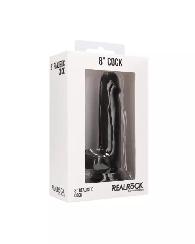 Realistic Cock with Scrotum 8 Inch by RealRock - Sextoy Réaliste 20 cm-2