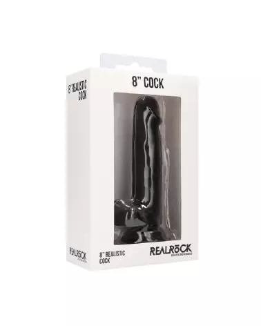Realistic Cock with Scrotum 8 Inch by RealRock - Sextoy Réaliste 20 cm-2