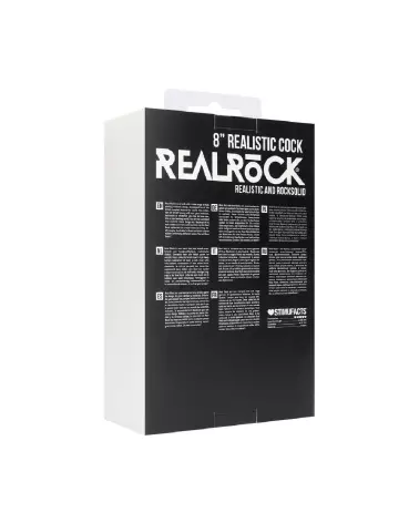 Realistic Cock with Scrotum 8 Inch by RealRock - Sextoy Réaliste 20 cm-4