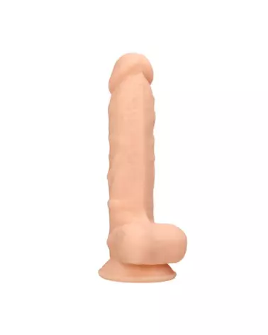 Dildo réaliste en silicone avec testicules de RealRock by Shots, 18 cm-1