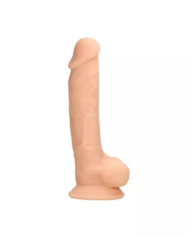 Dildo réaliste en silicone avec testicules de RealRock by Shots, 18 cm-3