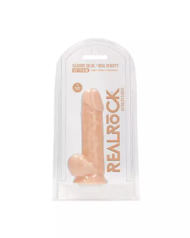 Dildo réaliste en silicone avec testicules de RealRock by Shots-2