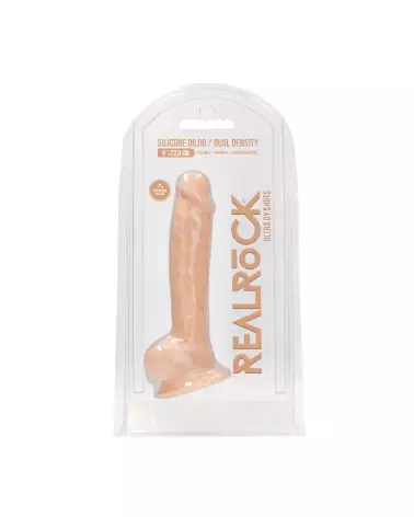 Dildo réaliste en silicone avec testicules RealRock by Shots-2