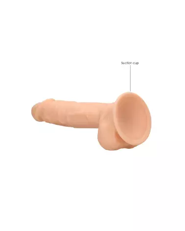 Dildo réaliste en silicone avec testicules RealRock by Shots-6