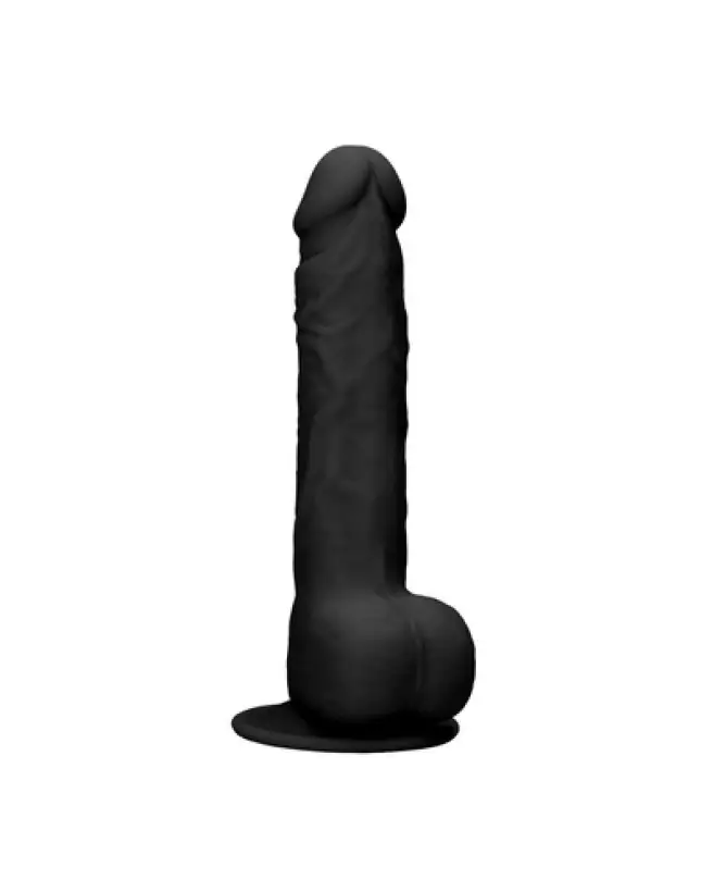 Photo de Silicone Dildo RealRock 24 cm avec testicules pour expérience réaliste-1