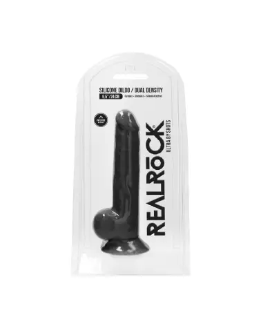 Photo de Silicone Dildo RealRock 24 cm avec testicules pour expérience réaliste-2