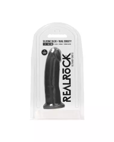 Dildo réaliste en silicone RealRock by Shots, 20 cm sans testicules-2