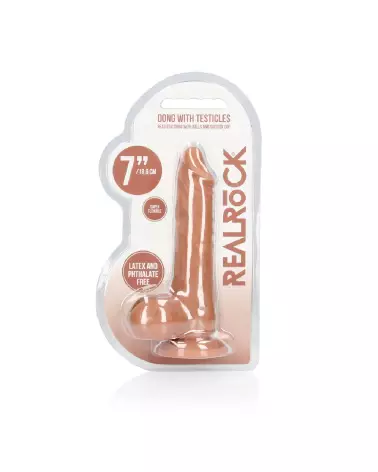 Image du Dong with Testicles 7 pouces de RealRock by Shots, sextoy réaliste avec détails précis-2